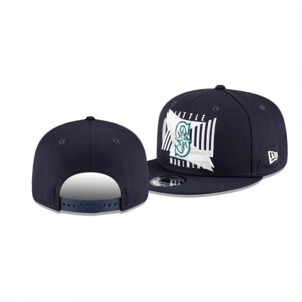 Seattle Mariners Shapes Navy 9FIFTY Snapback Hat