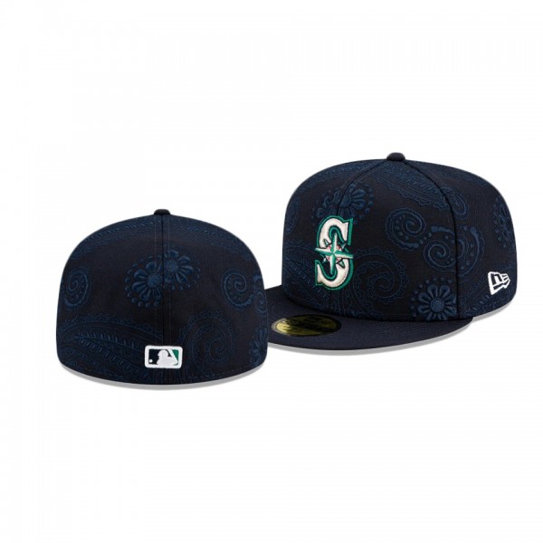 Men's Mariners Swirl Navy 59FIFTY Fitted Hat
