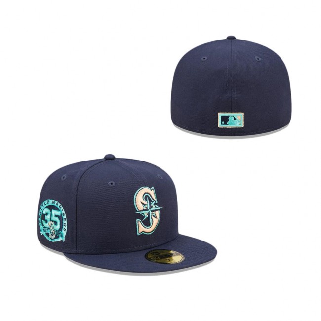 Seattle Mariners Oceanside Peach 59FIFTY Fitted Hat