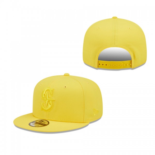 Men's Seattle Mariners New Era Yellow Spring Color Pack 9FIFTY Snapback Hat