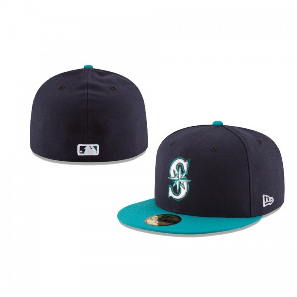 Youth Seattle Mariners Authentic Collection Navy 59FIFTY Fitted On-Field Hat