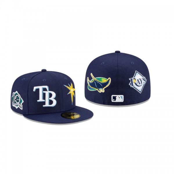 Men's Tampa Bay Rays Patch Pride Blue 59FIFTY Fitted Hat