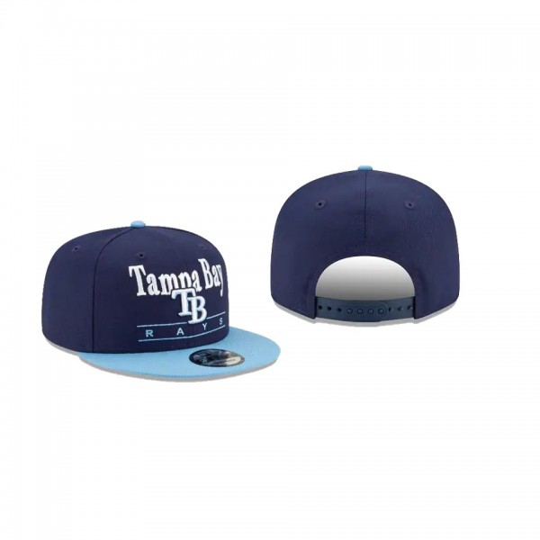 Men's Tampa Bay Rays Two Tone Retro Blue 9FIFTY Snapback Hat
