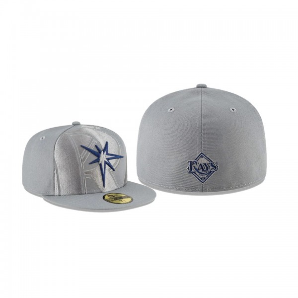 Men's Tampa Bay Rays Alternate Logo Elements Gray 59FIFTY Fitted Hat
