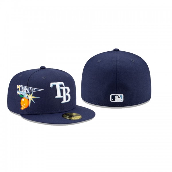 Men's Tampa Bay Rays City Patch Navy 59FIFTY Fitted Hat