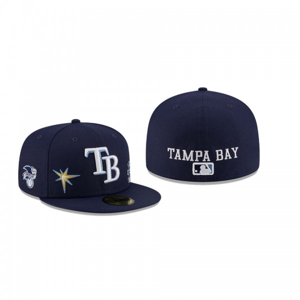 Men's Tampa Bay Rays Multi Navy 59FIFTY Fitted Hat