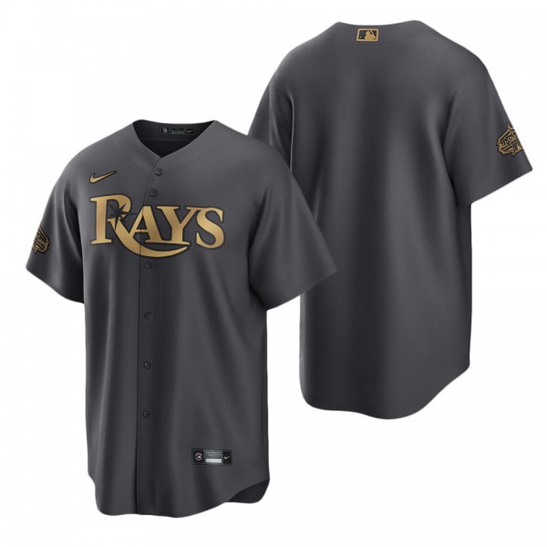 Tampa Bay Rays Charcoal 2022 MLB All-Star Game Replica Blank Jersey