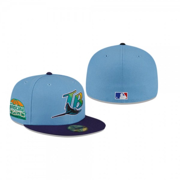 Tampa Bay Rays Blue Just Caps Drop 5 59FIFTY Fitted Hat