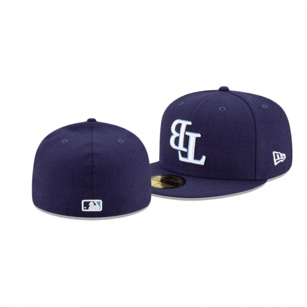 Tampa Bay Rays Upside Down Blue 59FIFTY Fitted Hat