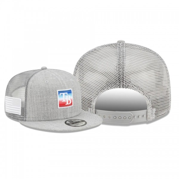Men's Rays USA Pop Gray 9FIFTY Snapback Hat