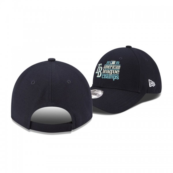 Men's Tampa Bay Rays 2020 American League Champions Navy 9FORTY Adjustable Hat