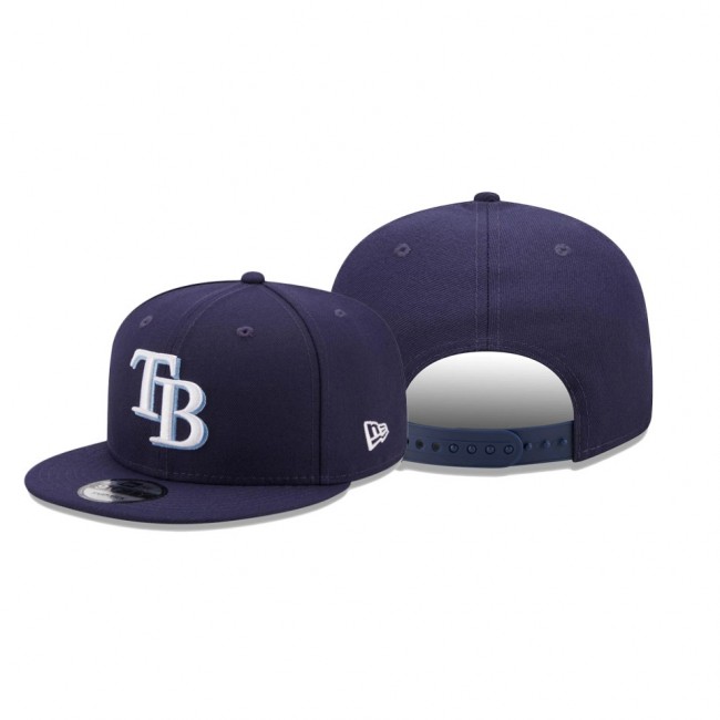 Men's Rays Banner Patch Navy 9FIFTY Snapback Hat