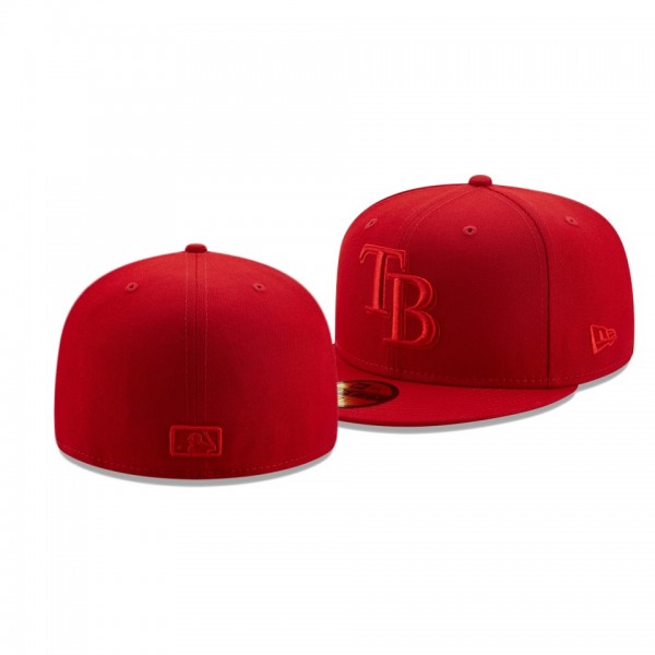 Tampa Bay Rays Color Pack Scarlet 59FIFTY Fitted Hat