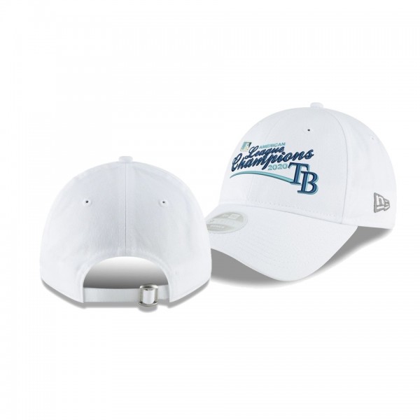 Women's Tampa Bay Rays 2020 American League Champions White 9FORTY Adjustable Hat