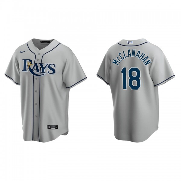 Shane McClanahan Tampa Bay Rays Gray Road Replica Jersey