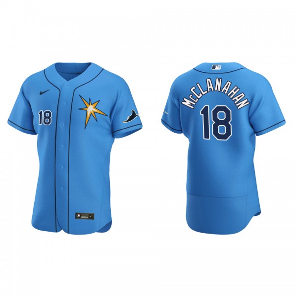 Shane McClanahan Tampa Bay Rays Light Blue Alternate Authentic Jersey