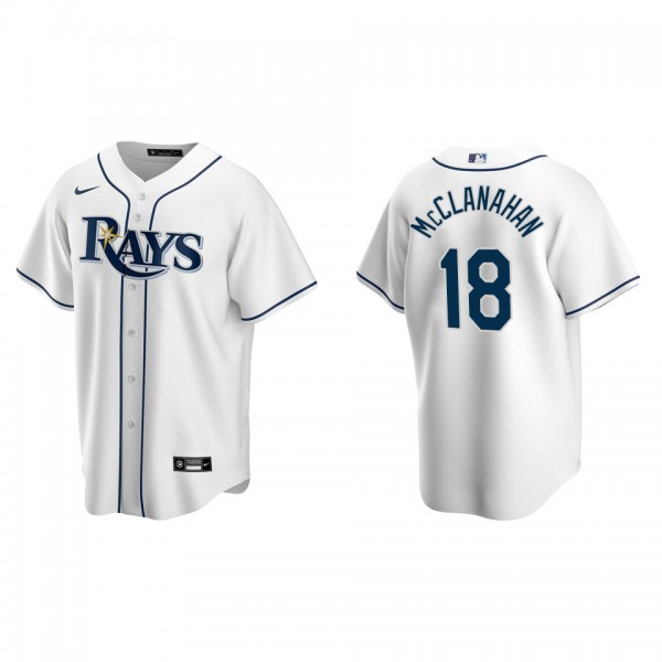 Shane McClanahan Tampa Bay Rays White Home Replica Jersey