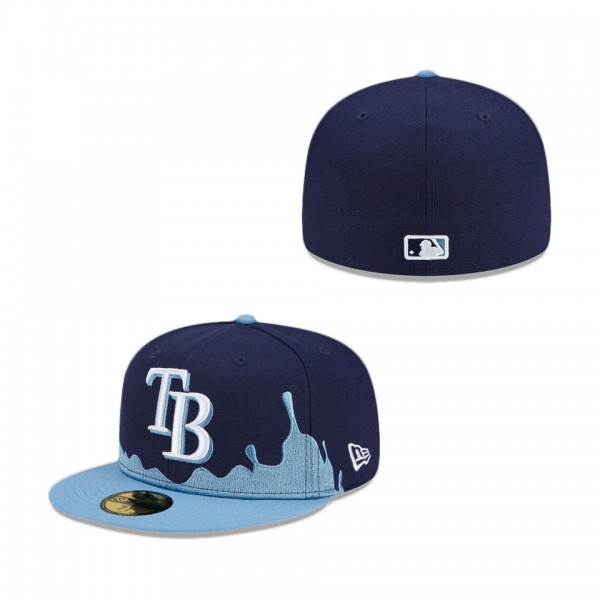Tampa Bay Rays Drip Front 59FIFTY Fitted Hat
