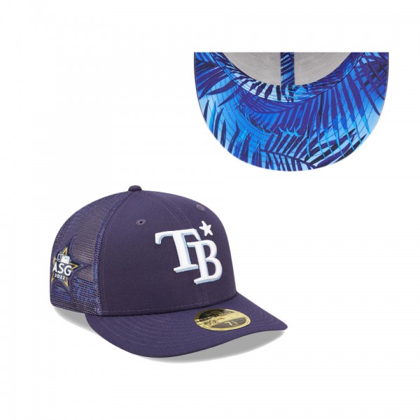 Tampa Bay Rays Navy 2022 MLB All-Star Game Workout Low Profile 59FIFTY Fitted Hat
