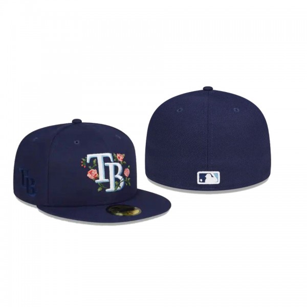Men's Tampa Bay Rays Bloom Navy 59FIFTY Fitted Hat