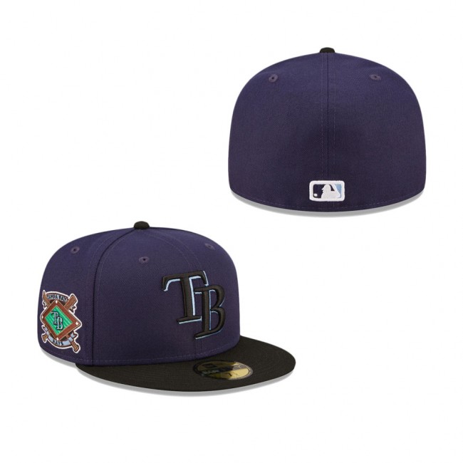 Men's Tampa Bay Rays Navy Team AKA 59FIFTY Fitted Hat