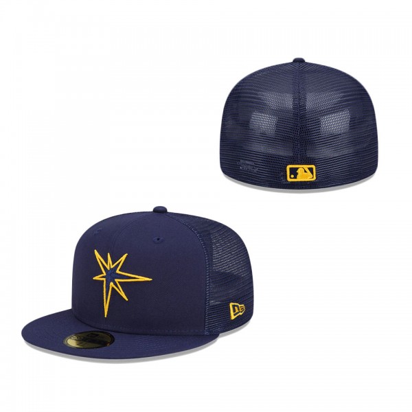 Tampa Bay Rays New Era 2022 Batting Practice 59FIFTY Fitted Hat Navy