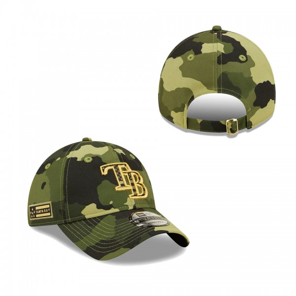 Men's Tampa Bay Rays New Era Camo 2022 Armed Forces Day 9TWENTY Adjustable Hat