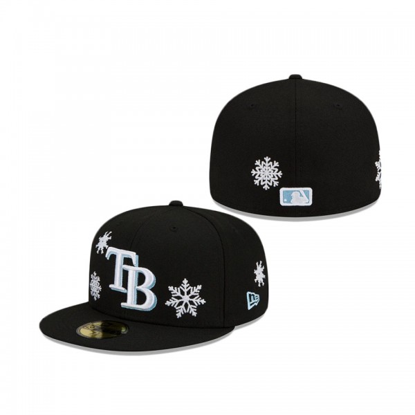 Tampa Bay Rays Snow Fitted Hat