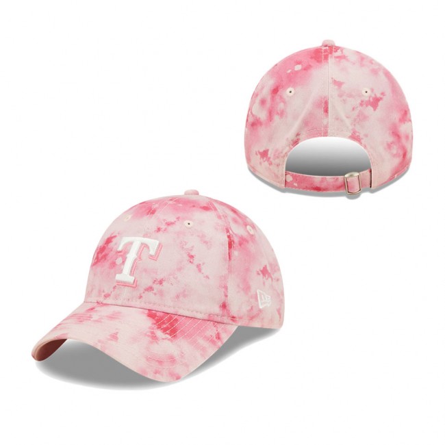 Girls Youth Texas Rangers Pink 2022 Mother's Day 9TWENTY Adjustable Hat