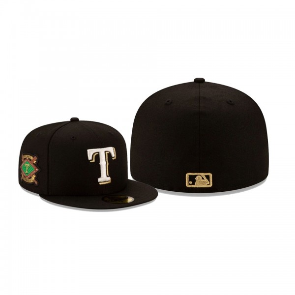 Men's Texas Rangers AKA Patch Black 59FIFTY Fitted Hat