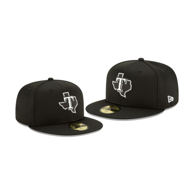 Men's Rangers Clubhouse Black Team 59FIFTY Fitted Hat