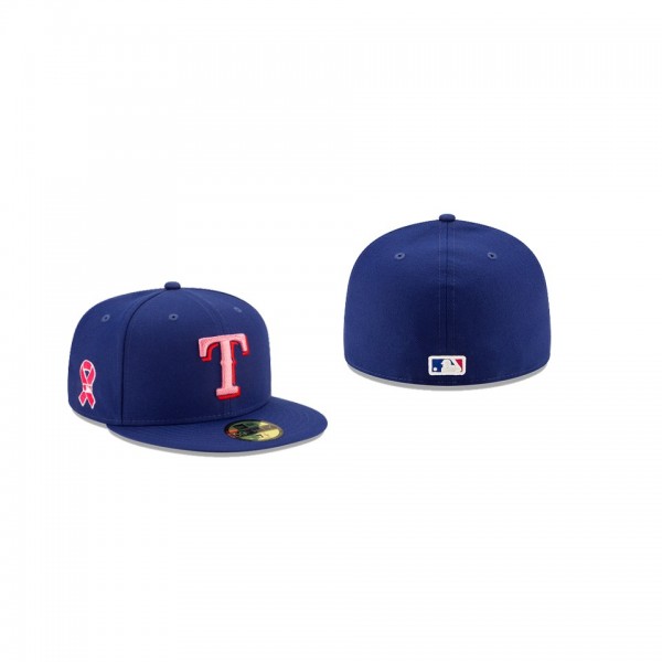 Men's Texas Rangers 2021 Mothers Day Blue On-Field 59FIFTY Fitted Hat