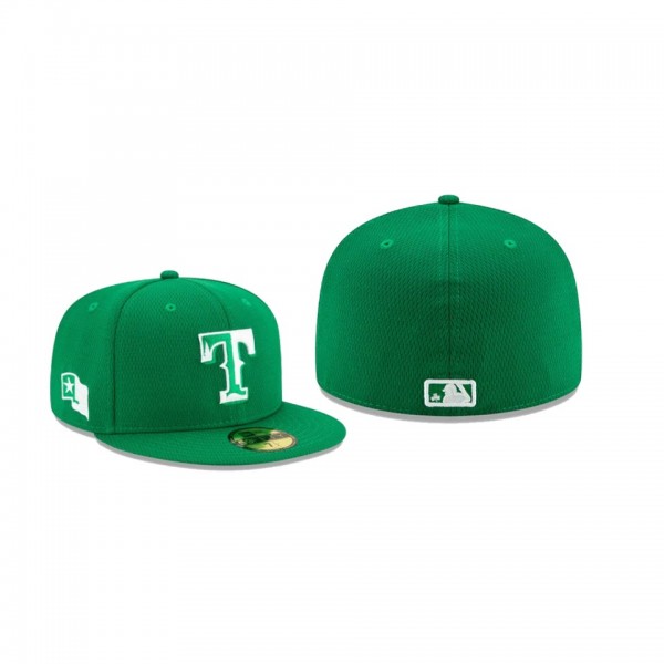 Men's Texas Rangers 2021 St. Patrick's Day Green 59FIFTY Fitted Hat