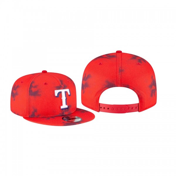 Men's Texas Rangers Team Fleck Red 9FIFTY Snapback Hat