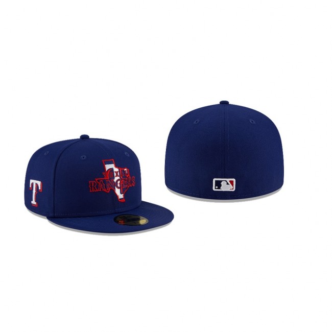 Men's Texas Rangers Local Royal 59FIFTY Fitted Hat