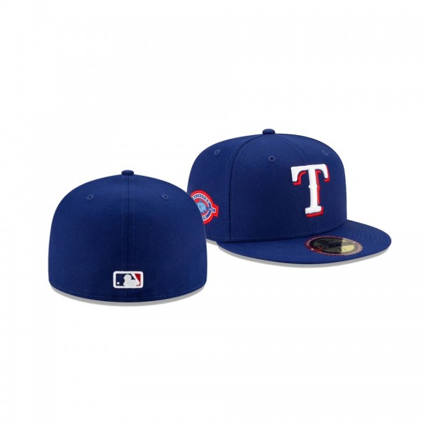 Men's Texas Rangers Stadium Patch Royal Arlington Stadium Final Season 59FIFTY Fitted Hat