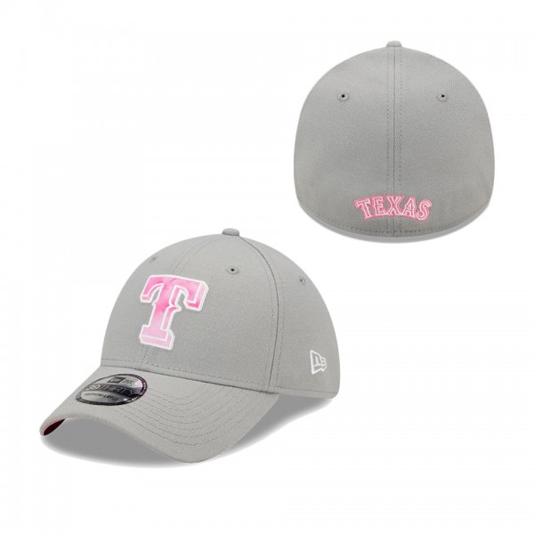 Men's Texas Rangers Gray 2022 Mother's Day 39THIRTY Flex Hat