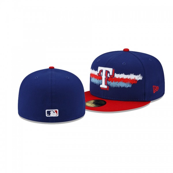 Texas Rangers Scribble Blue 59FIFTY Fitted Hat