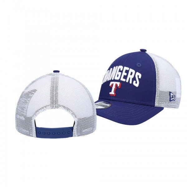 Texas Rangers Team Title Royal White 9FORTY Snapback Hat