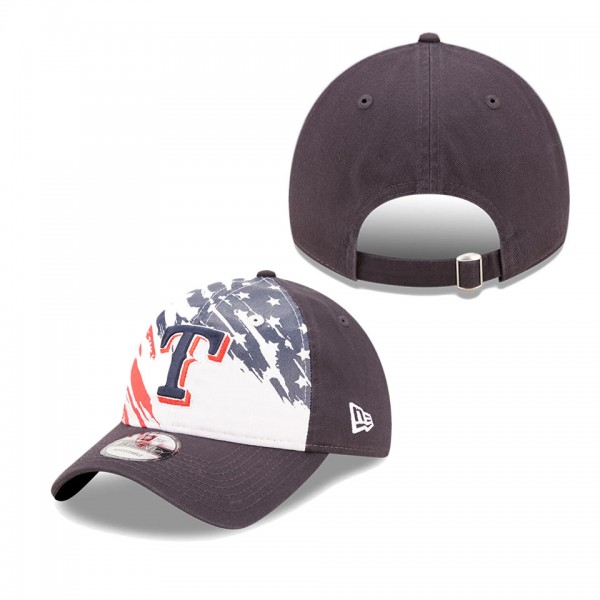 Texas Rangers Navy 2022 4th Of July Stars Stripes 9TWENTY Adjustable Hat