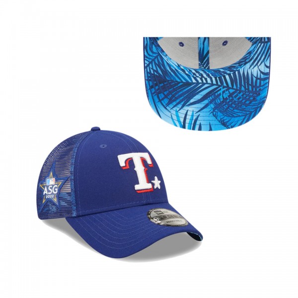 Texas Rangers Royal 2022 MLB All-Star Game Workout 9FORTY Snapback Adjustable Hat