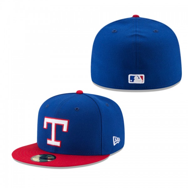 Texas Rangers Royal Cooperstown Collection Turn Back The Clock 59FIFTY Fitted Hat