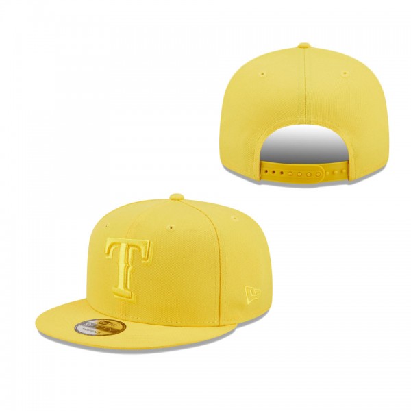 Men's Texas Rangers New Era Yellow Spring Color Pack 9FIFTY Snapback Hat