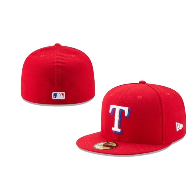 Youth Texas Rangers Authentic Collection Red 59FIFTY Fitted Hat