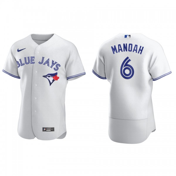 Alek Manoah Toronto Blue Jays White Home Authentic Jersey