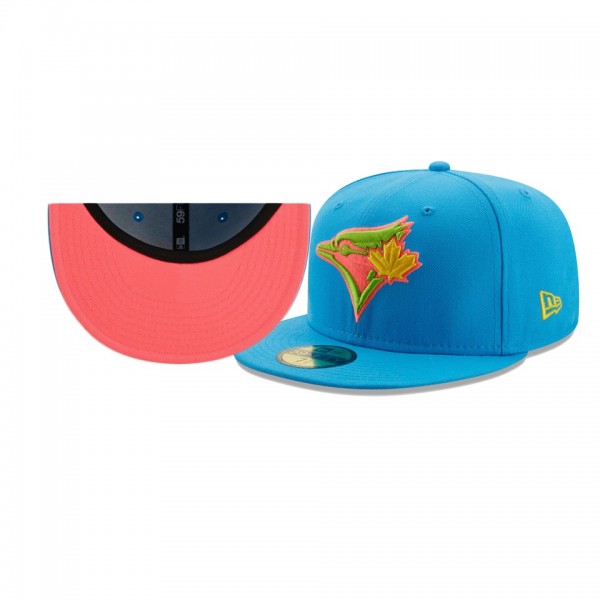 Toronto Blue Jays Pink Glow Undervisor Light Blue 59FIFTY Fitted Hat