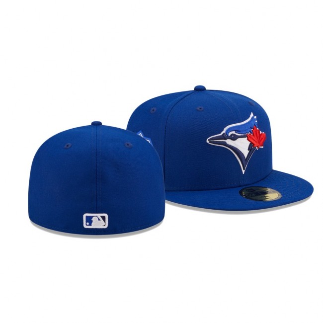 Toronto Blue Jays Logo Side Royal 59FIFTY Fitted Hat