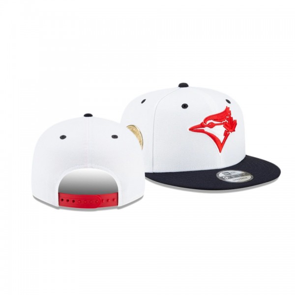 Toronto Blue Jays Americana White 9FIFTY Snapback Hat