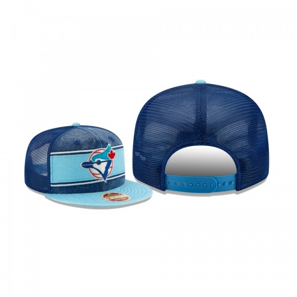Men's Toronto Blue Jays Heritage Band Royal Trucker 9FIFTY Snapback Hat