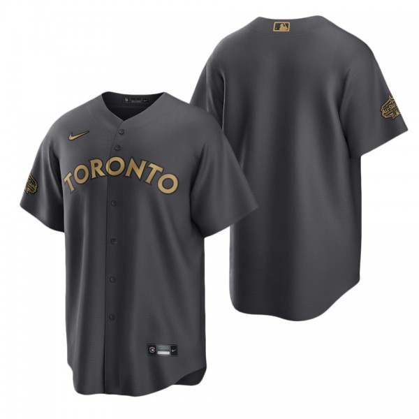 Toronto Blue Jays Charcoal 2022 MLB All-Star Game Replica Blank Jersey